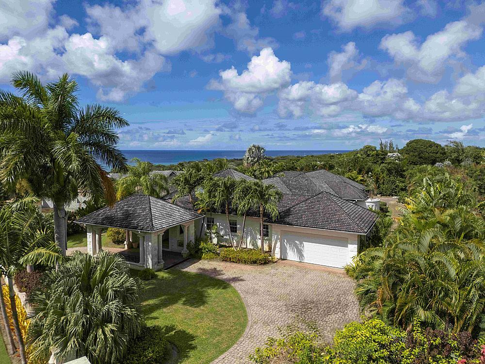 Aerial view of Carlton Ridge and the Barbados coastline