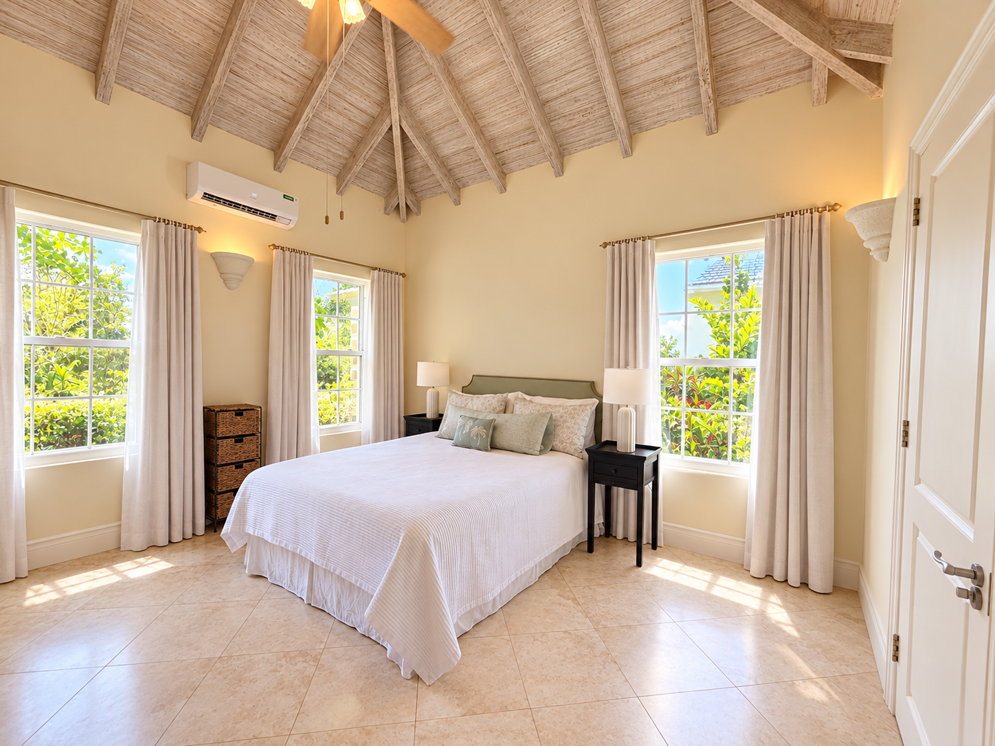Bedroom in the garden residence at Carlton Ridge